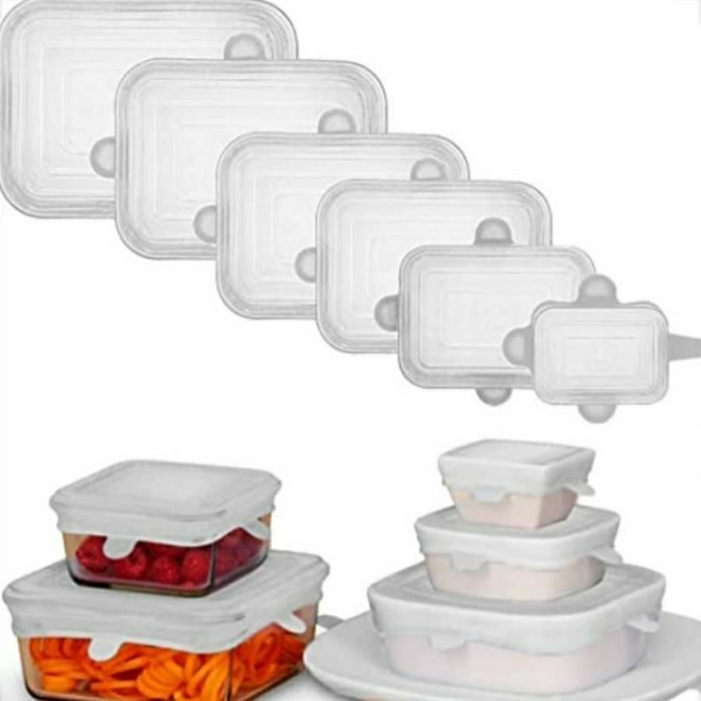 NEW 12-Pack Reusable Silicone Lids